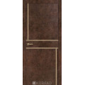 Міжкімнатні двері KORFAD ALP-07 AB Noglass DecBronzeAlum AllumButt