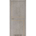 Міжкімнатні двері KORFAD ALP-07 HB Noglass DecBronzeAlum