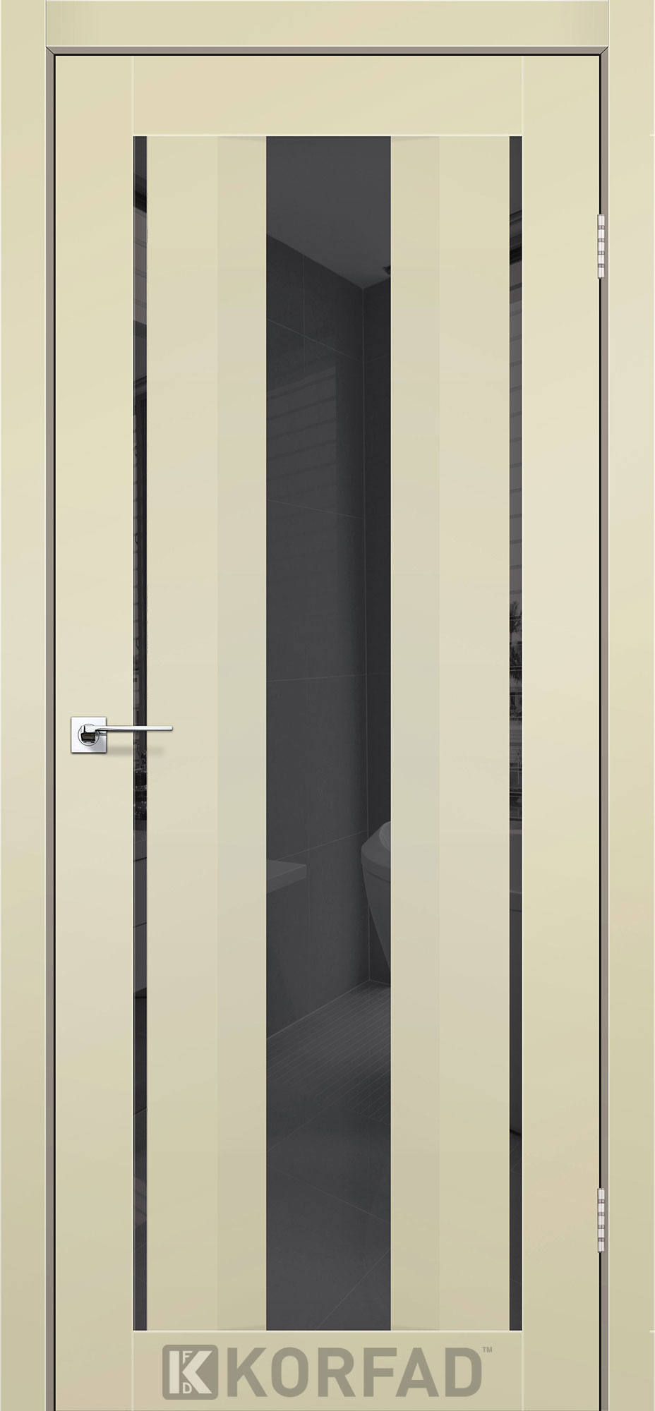 Міжкімнатні двері KORFAD AL-02 SPM GraphiteTripMir8
