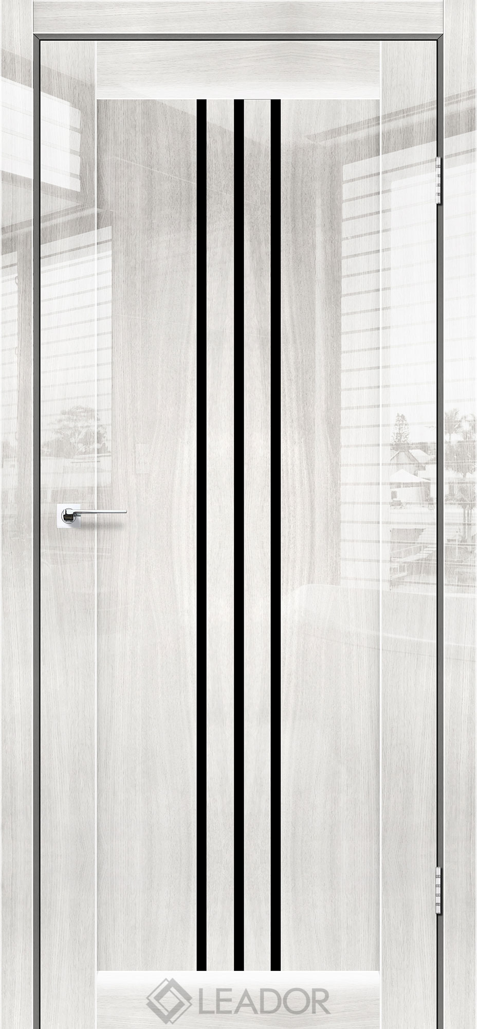 Міжкімнатні двері LEADOR GLOSS BURANO OX Black