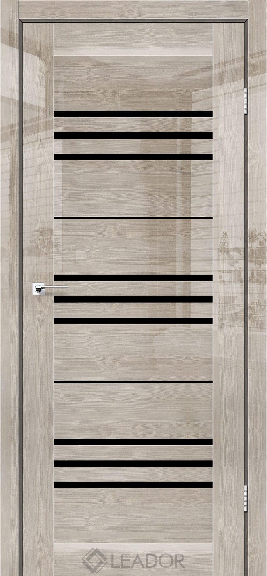 Міжкімнатні двері LEADOR GLOSS MONACO LR Black