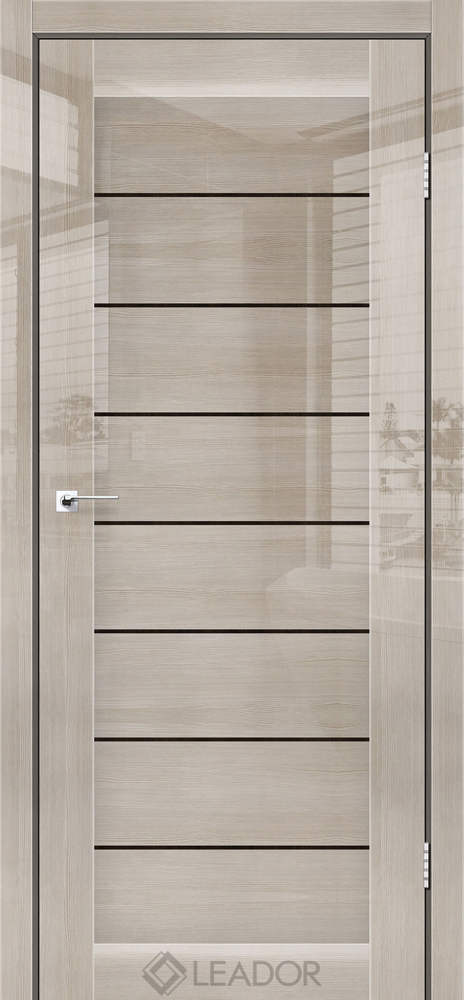 Міжкімнатні двері LEADOR GLOSS RONDA LR Black