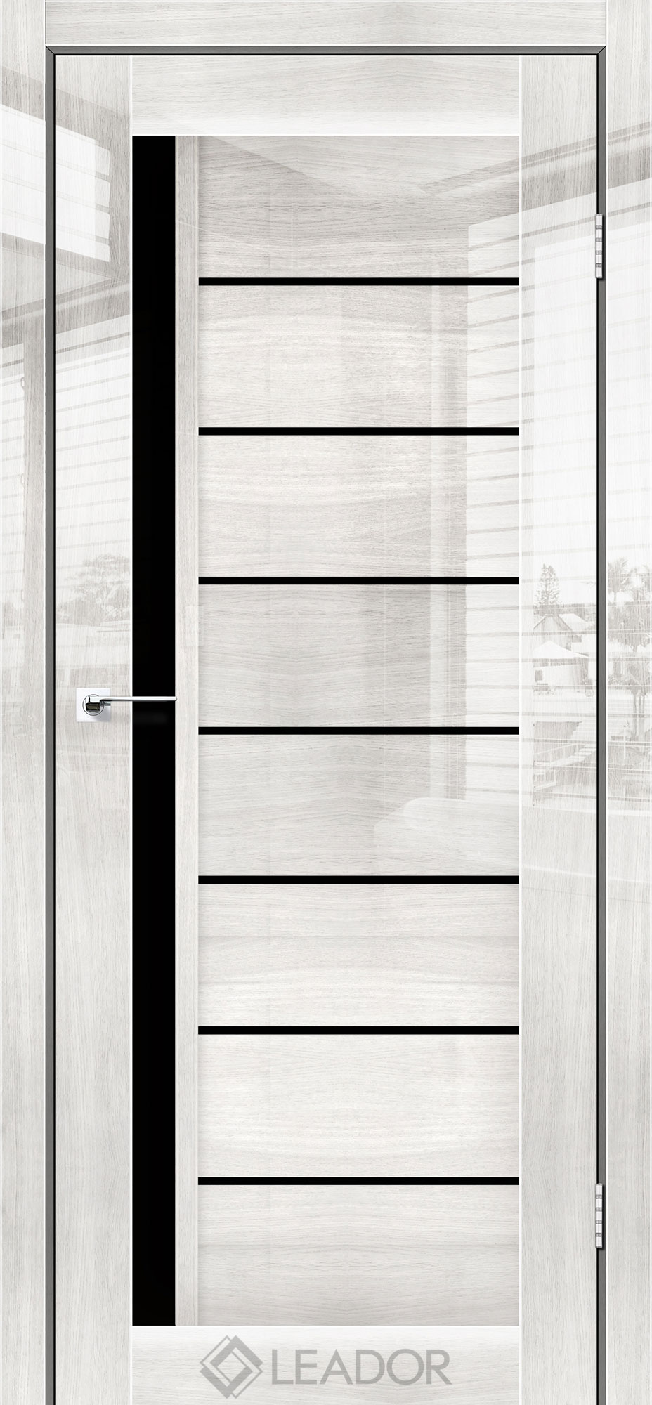 Міжкімнатні двері LEADOR GLOSS BERGEN OX Black